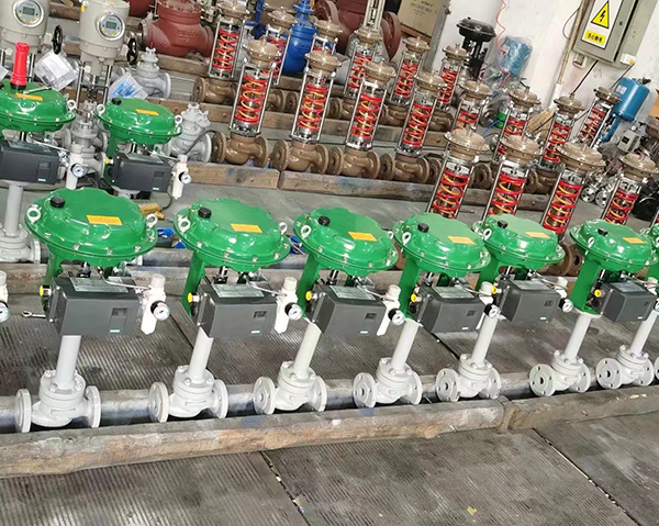氣動/電動調節閥車間展示